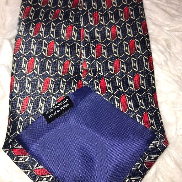 Christian Armand tie blue and red - Picture 4 of 4